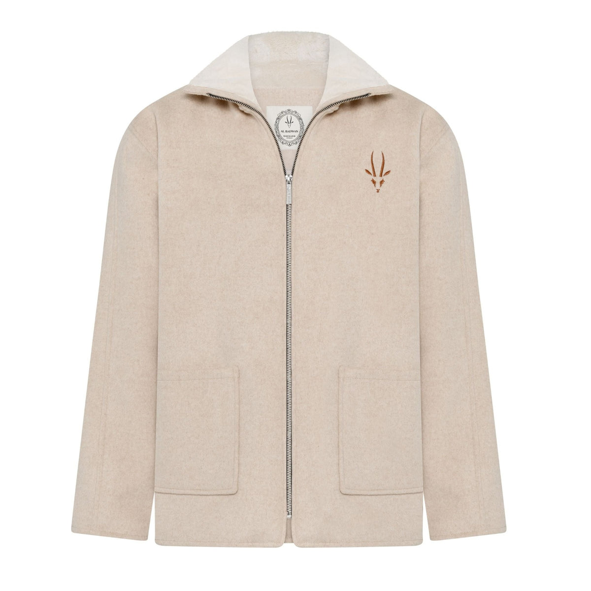Ghaima Cashmere Beige jacket 26-27 - AL BADWAN