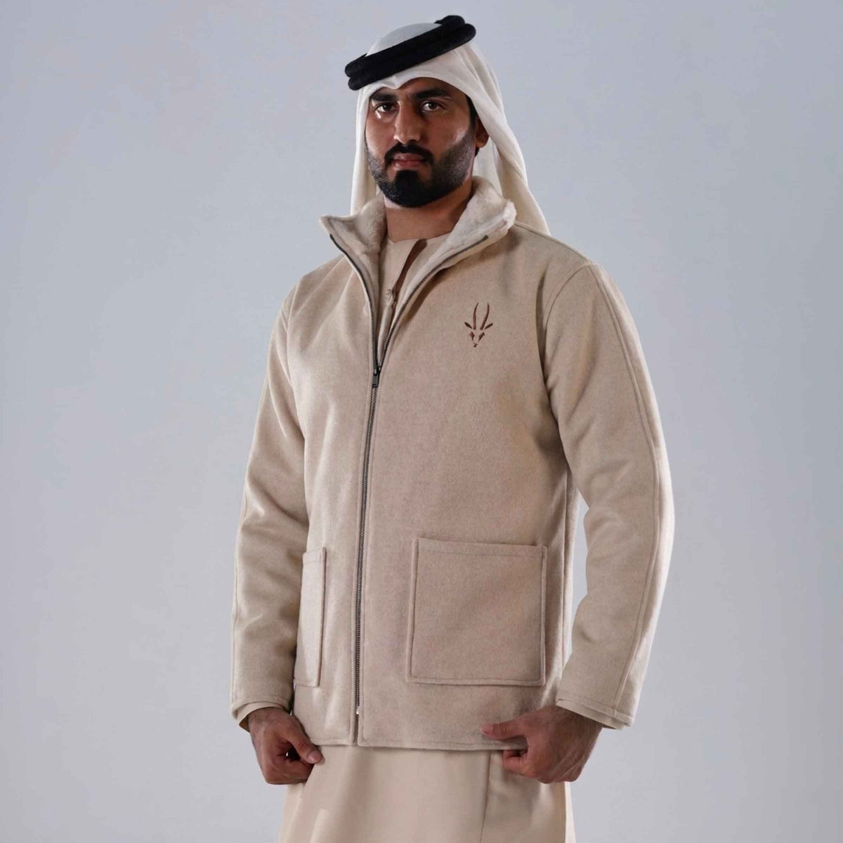 Ghaima Cashmere Beige jacket 26-27