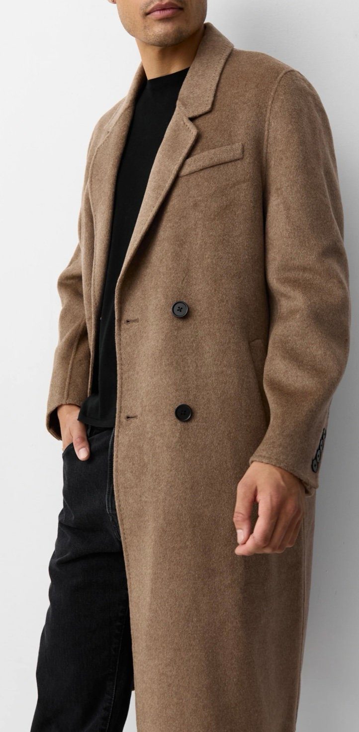 كوت طويل لون خاكي