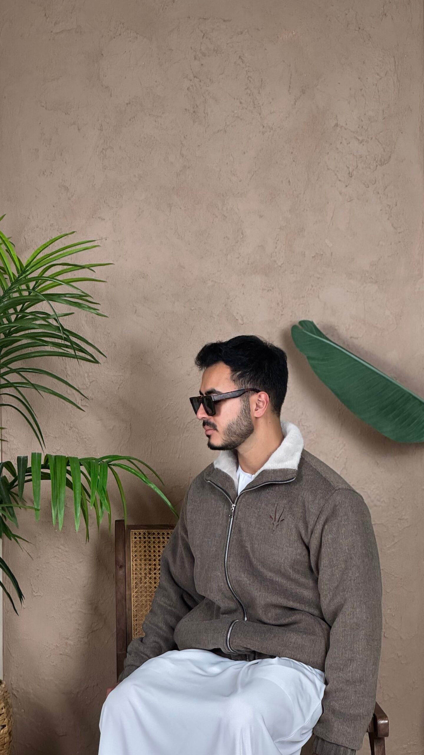 Khaki Cashmere Jacket