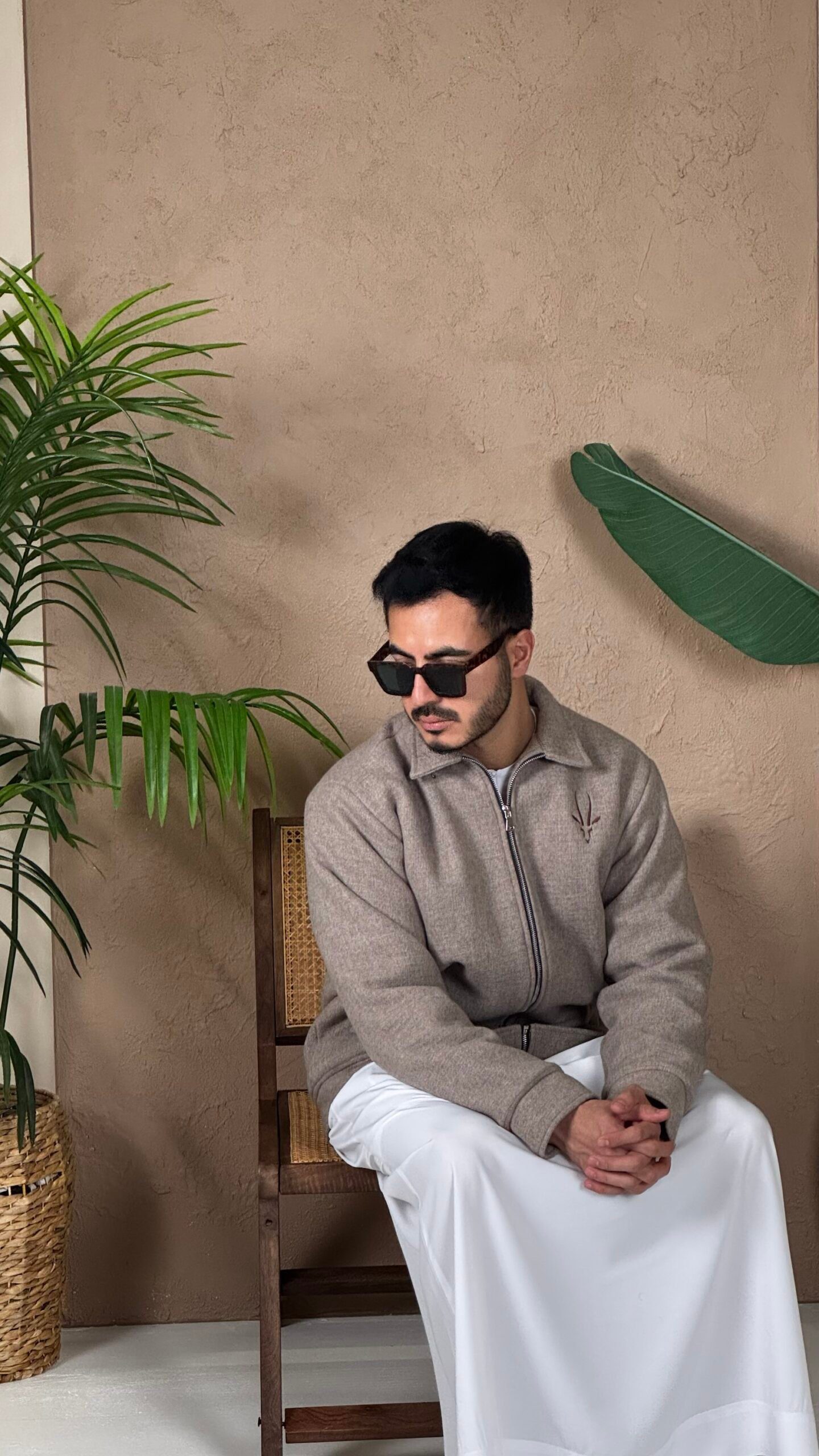 جاكيت رصاصي بطانة فزو (اللوقو اختياري)